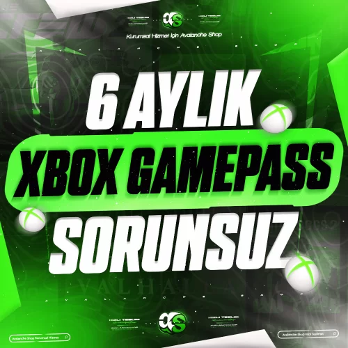  6 Aylık  Xbox Gamepass Sorunsuz